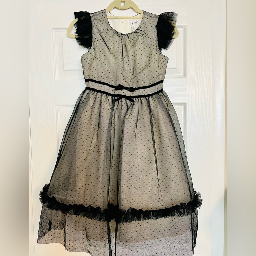 Janie and Jack size 12 Black Holiday Dress